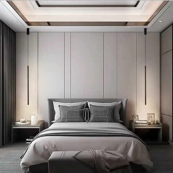 Pendul Pluto, 17W, Lumina Rece/Calda/Neutra, Negru