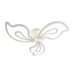 Lustra LED cu telecomanda GLORIOSA 40W, 3 Petale, lumina Rece/Calda/Neutra, Dimabila, Alb - imagine 4