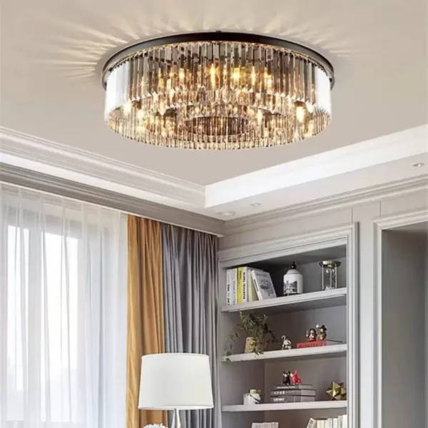 Candelabru Cristal Brady Ø60cm 18x E14 Negru
