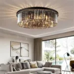 Candelabru Cristal Brady Ø60cm 18x E14 Negru - imagine 4