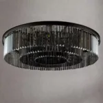 Candelabru Cristal Brady Ø60cm 18x E14 Negru - imagine 3