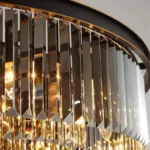 Candelabru Cristal Brady Ø60cm 18x E14 Negru - imagine 2