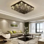 Lustra LED Cristal 57W, Xanthi, Argintiu