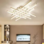 Lustra LED cu telecomanda MORA 160W, 8 Elemente, Liniara, lumina Rece/Calda/Neutra, Dimabila, Alb - imagine 3