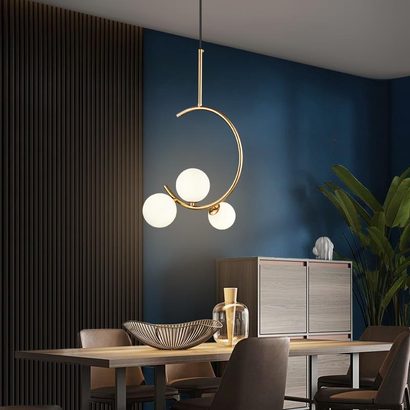 H8c584cd6deb842f2b53f91fd7bee8e8bs Lustra LOFT Atrium, 3x G9, Alb Auriu, Metal, Inaltime Reglabila - imagine 1