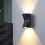 Aplica LED de Exterior si Interior, 2 Surse x 5W, IP65, ABS, Negru, 3000K, AX100/2BK - imagine 3