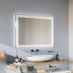 Oglinda LED Rectangulara, Dezaburire, 80x60cm, ADIS Basic Touch - imagine 3