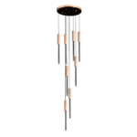 Candelabru Cristal LED 22W, Lumina Calda/Neutra/Rece, Diametru 35cm Auriu CM511/H150XW35 - imagine 4