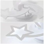 Lustra LED cu telecomanda IPOMOEA 51W, 3 Stele, lumina Rece/Calda/Neutra, Dimabila, Alb - imagine 2