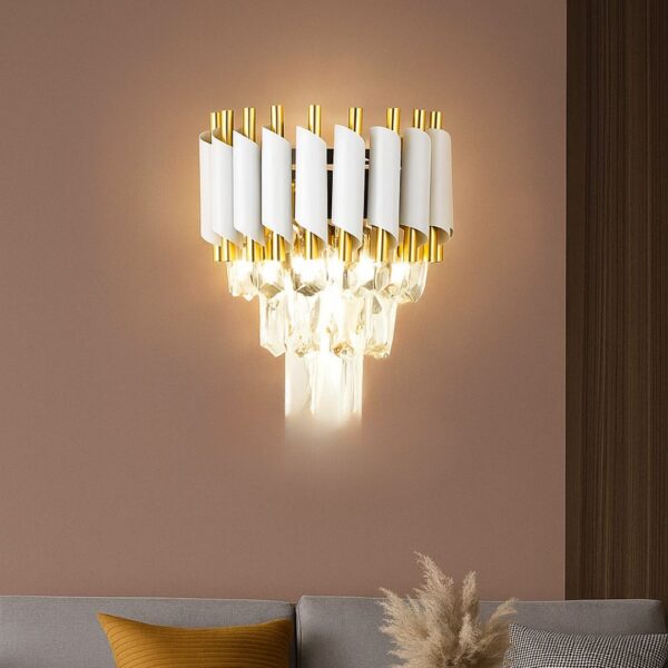Aplica Candelabru Cristal VERSAILLES Piccolo, 2xE14, Alb