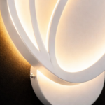 Aplica LED de Perete Tulip 16W, Lumina Rece/Calda/Neutra 3000K/4000K/6000K, Alb, Metal si Acril - imagine 2