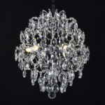 Candelabru Cristal CC9259/5CH, 5x E14, Diametru 40cm, Crom Lucios