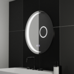 Oglinda LED Rotunda, 70cm, Orbis Touch, Sistem Dezaburire, Dimabila - imagine 3