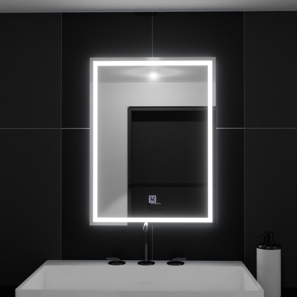Oglinda LED Rectangulara, 50x70cm, FRAME Basic Touch
