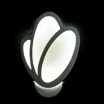 Aplica LED de Perete Tulip 16W, Lumina Rece/Calda/Neutra 3000K/4000K/6000K, Alb, Metal si Acril - imagine 4