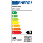 Lustra LED cu Telecomanda Renata, 24W Dimabila, Negru - imagine 3