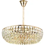 Candelabru Cristal CC1677/400GD, 4xE14, Auriu Lucios, Inaltime Reglabila, Metal si Cristal - imagine 4