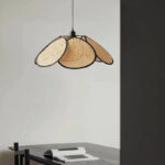 Lustra Vintage 1xE27, Barn, Diametru 80cm, Lemn si Metal, Maro - imagine 2
