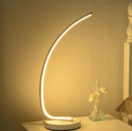 Veioza LED Nemesis, 14W, Lumina Rece/Calda/Neutra, Metal si Acril, Alb - imagine 3