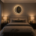 Aplica LED Decorativa Luna Diametru 40CM Lumina Rece/Neutra/Calda Black - imagine 2