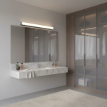 Aplica LED de Baie, GARDA, 10W, liniara, lumina Calda/Neutra/Rece, Crom - imagine 3
