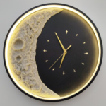 Aplica LED Decorativa Luna Diametru 40CM Lumina Rece/Neutra/Calda Black - imagine 4
